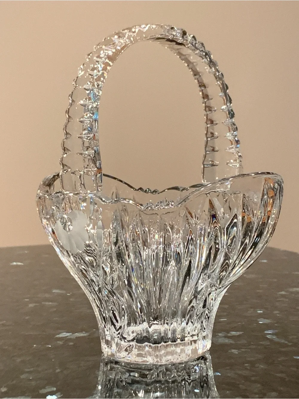 Vintage Princess House 24% Lead Crystal Basket #825 – Made in Germany - Medium